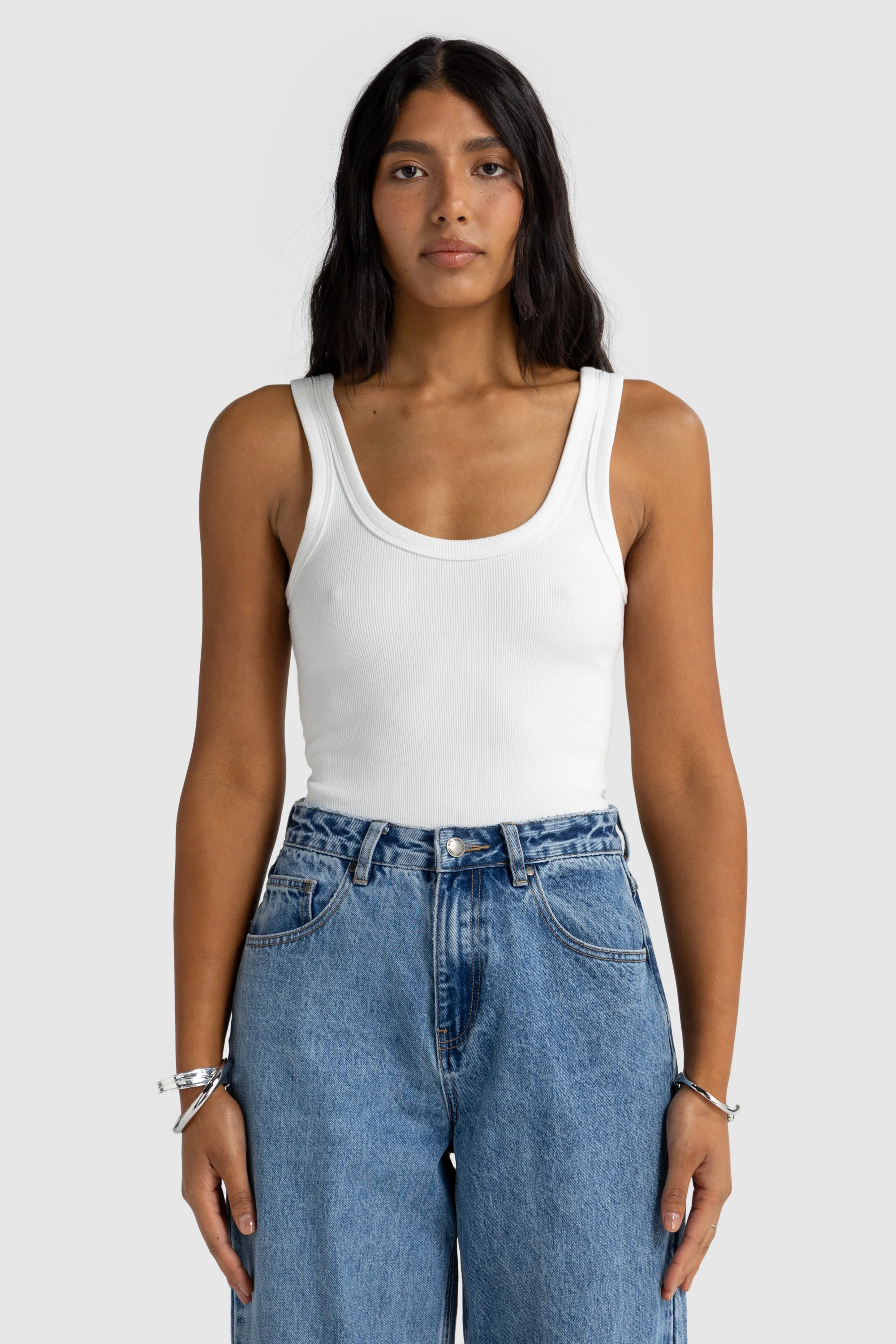 Sunday Scoop Tank White